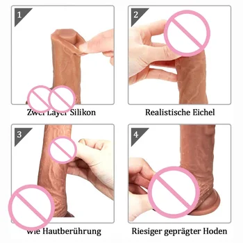 10 Inch Huge Dildo Suction Cup Realistic Penis Sex Toy for Woman Female Masturbation Strapon Dildos G Spot Vagina Stimulator 18+ 4