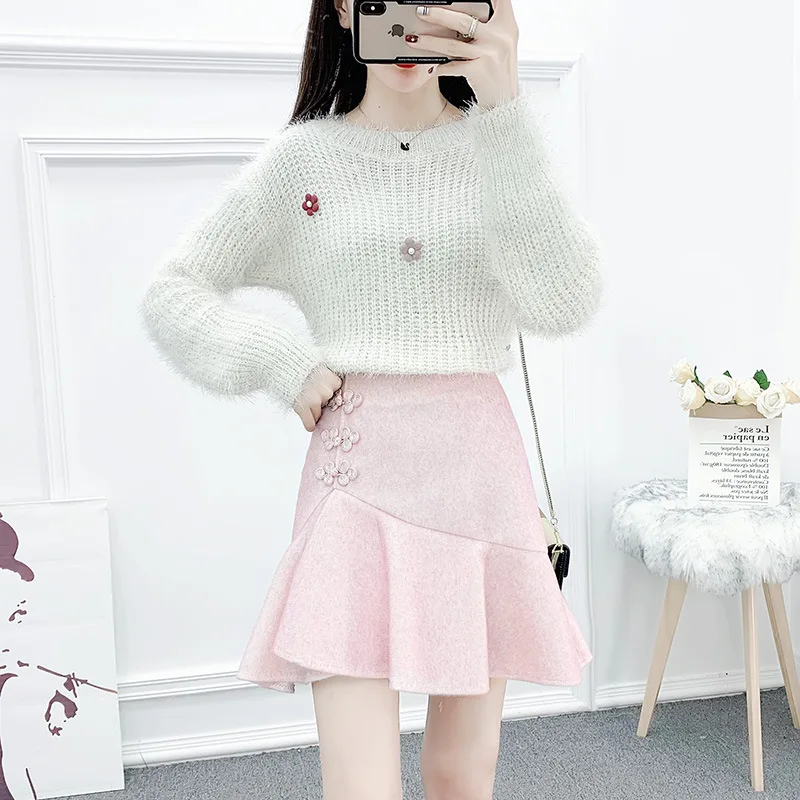 

Photo Shoot 2019 Ultra-Fire hong yang Gas Goddess Set Retro Frog Fishtail Skirt Two-Piece Set
