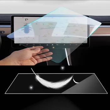 

For Tesla Model 3 15" Center Control Touchscreen Car Navigation Touch Screen Protector, P65 P80 P80D 9H Tempered Glass