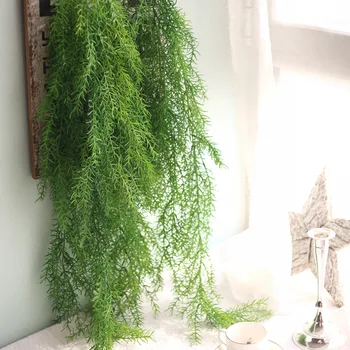 

Artificial Plant Vine Garland Fake Flowers Wall Hanging Plants Decorations for Wedding Home DIY DECOR Decorative 105cm