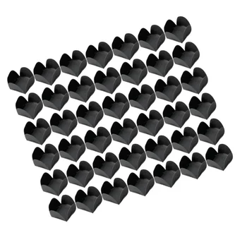 

200pcs Chocolate Wrappers Chocolate Paper Candy Cups Tray Paper Dessert Chocolate Base Packaging Liners for Birthday Wedding (Bl