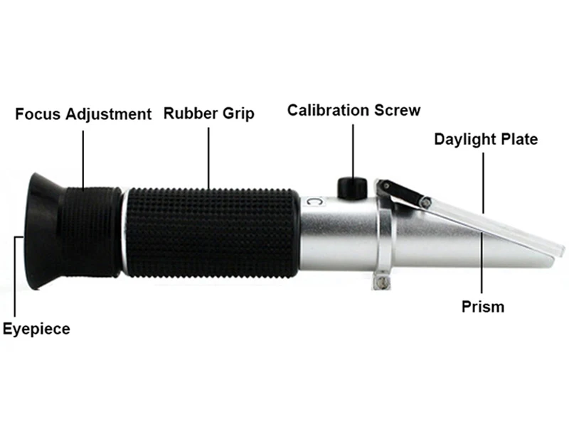 Измеритель Брикса винограда, Рефрактометр, виноградный раствор, измеритель содержания сахара, обнаружение концентрации алкоголя для пивоварения вина