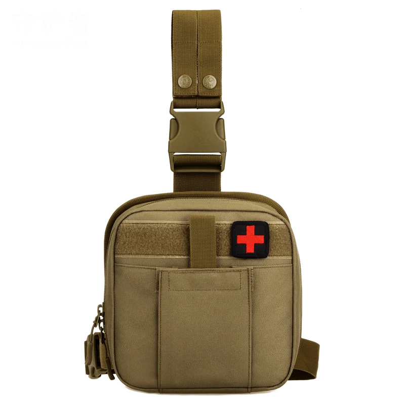 Outdoor Tactical Leg Pouch West Bag Waterproof Military Molle System First Aid Set Medical Pouch Hiking Hunting Trekking Leg Bag