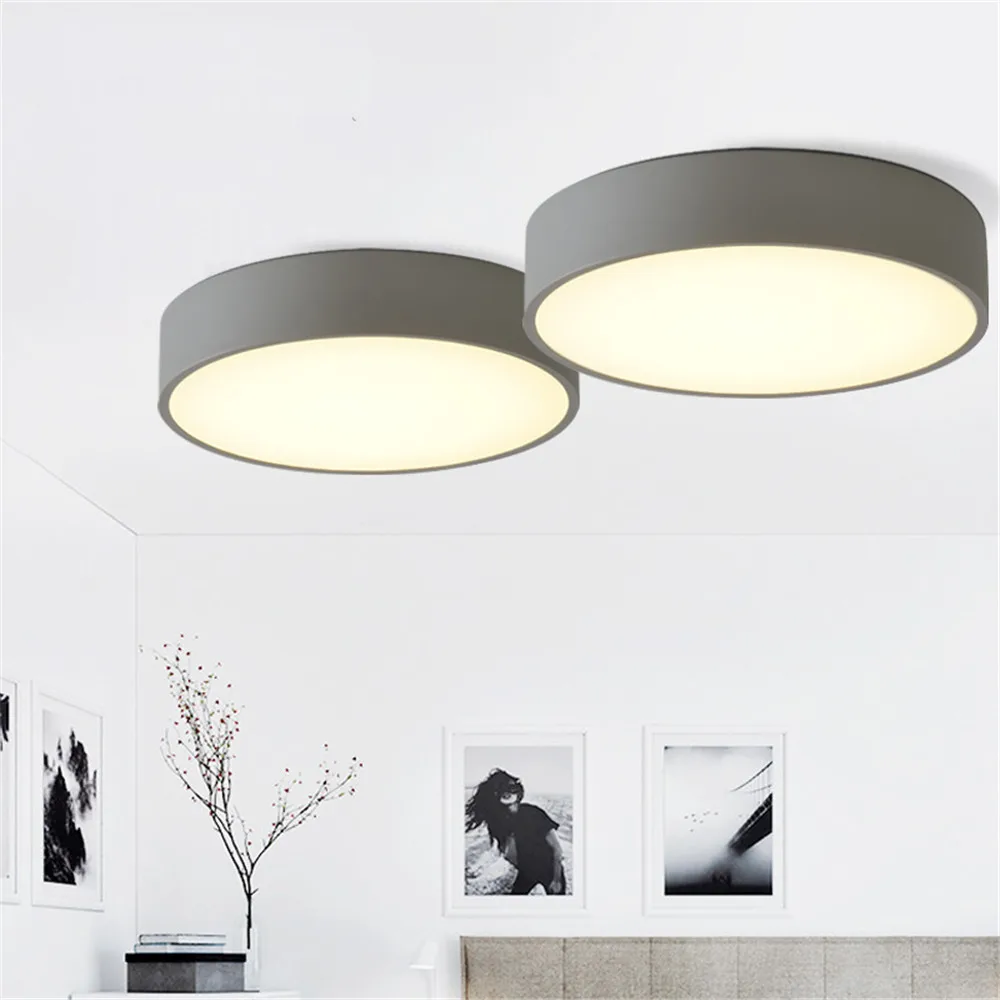 Scandinavian design LED tri-color ceiling lamp Macaron living room lighting bedroom kitchen surface surface mounted ceiling lamp