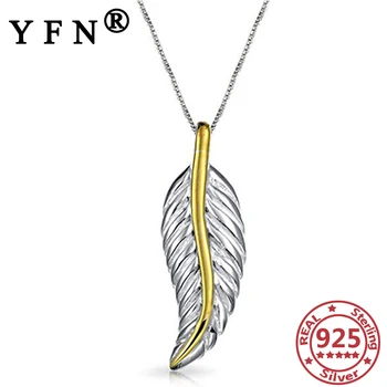 

YFN 925 Sterling Silver Leaves Pendants Necklace Silver 925 Trendy Jewelry Silver Chains Women 925 Graduation Gifts Girl's Gifts