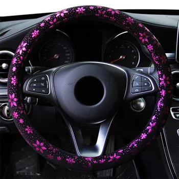 

Protector Steering Wheel Cover Comfortable Accessories Universal Snowflake