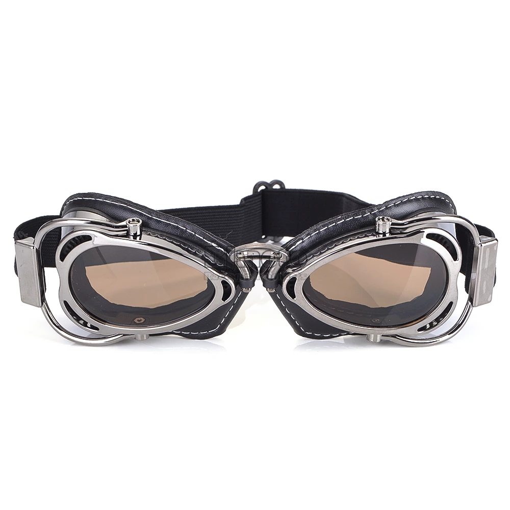 TI frame Smoke Lens Мотоциклетные очки с шипами, ветрозащитные летающие очки для водителей мотоцикла, трактические линзы, шлем, Спортивная посуда для глаз, питбайк ATV - Цвет: TI frame Smoke Lens