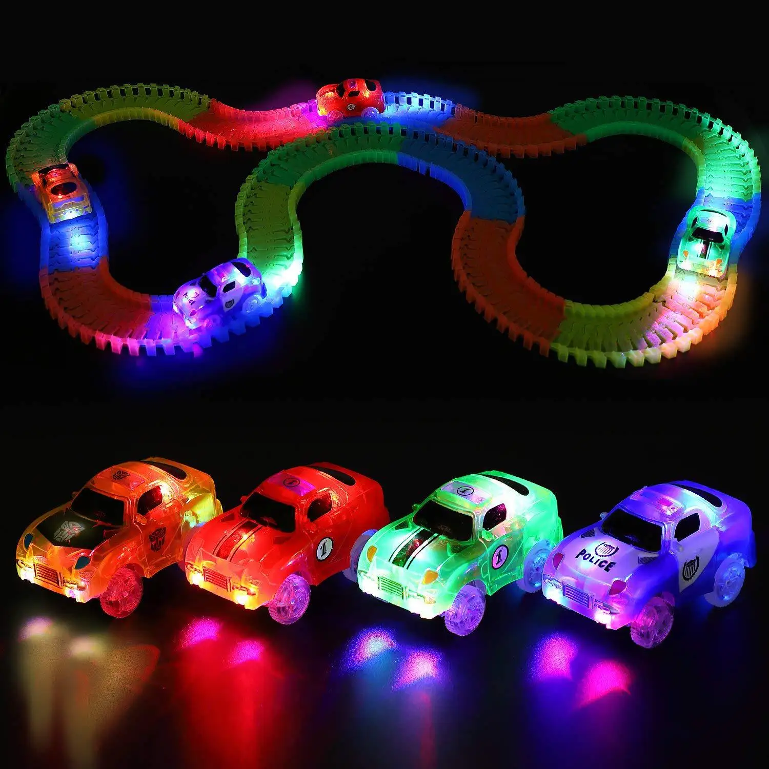 Car-Toys Flashing-Lights Glow Magic Electronics with LED