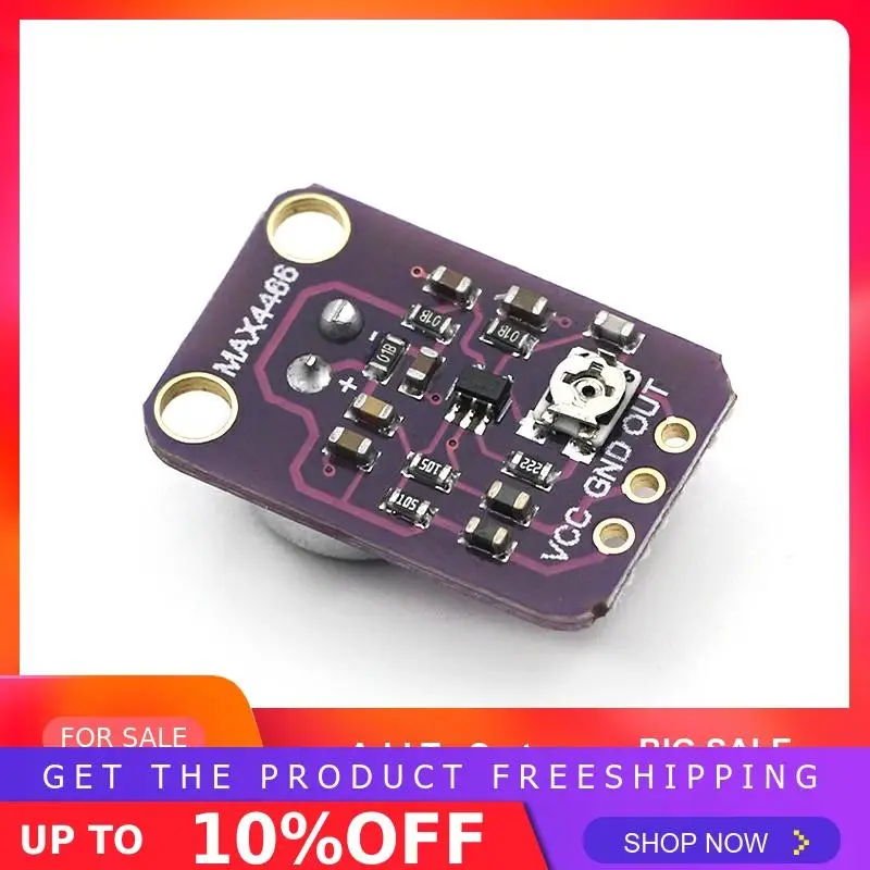 GY-MAX4466 MAX4466 электретный микрофонный модуль усилителя регулируемый коэффициент усиления GND VCC Плата усилителя 2,4-5 в постоянного тока для Arduino