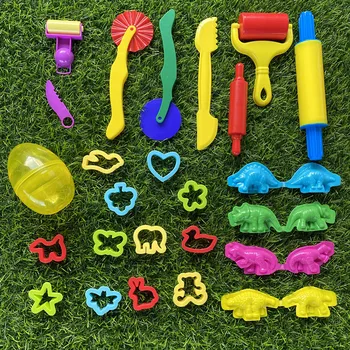 

DIY Colored Clay Tool Children'S Educational Toy Plasticene Animal Model Surface Plastic Tool Knife Light Mold Set