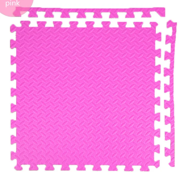 Детский Поролоновый ковер, мозаичный напольный коврик-пазл, детский игровой коврик, развивающий коврик для ползания, коврик-пазл, каждый: 30 см X 30 см - Цвет: Pink
