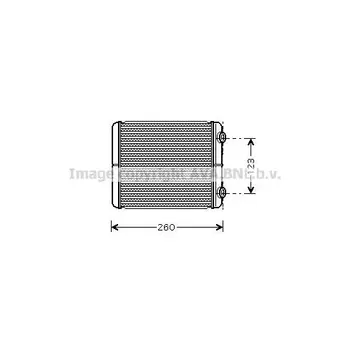 

Heater radiator for RENAULT ESPACE 2.0D/LAGUNA 1.8 01 AVA QUALIT