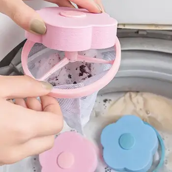 

Washing Machine Filter Bag Hair Remover Decontamination Laundry Ball Wash Ball Plum-Shaped Laundry Net Round