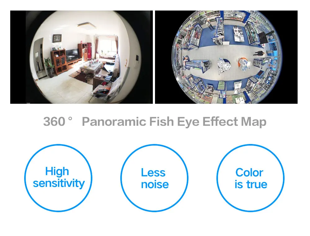 360 градусов Лампа рыбий глаз панорамная HD ночное видение Wifi Беспроводная IP P2P камера наблюдения Домашняя безопасность обнаружения движения