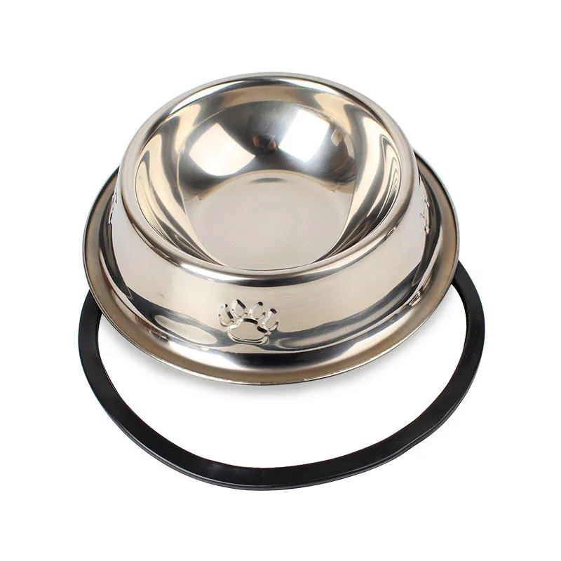 Новая миски из нержавеющей стали для собак кормушка домашних животных|Кормление