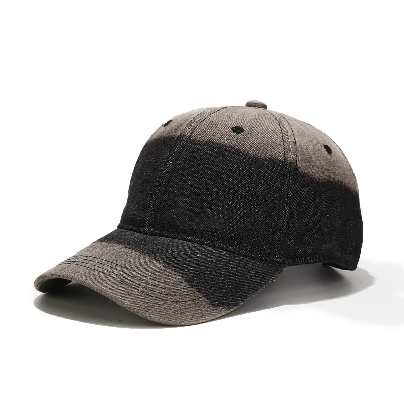 

High quality Washed Cotton Adjustable Solid color Baseball Cap Unisex couple cap Fashion Tie-dyed Hat Snapback cap Hip Hop