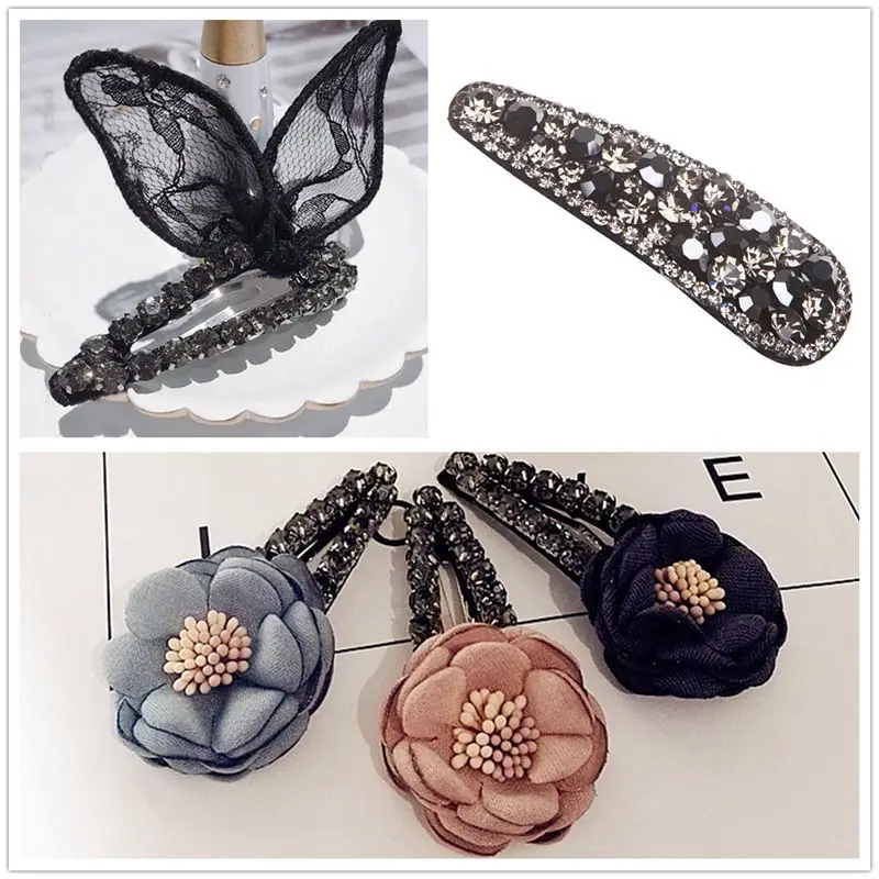 50pcs 5cm Silver Metal Snap Prong Hair Clip For Baby Girl Hair Bow DIY Craft