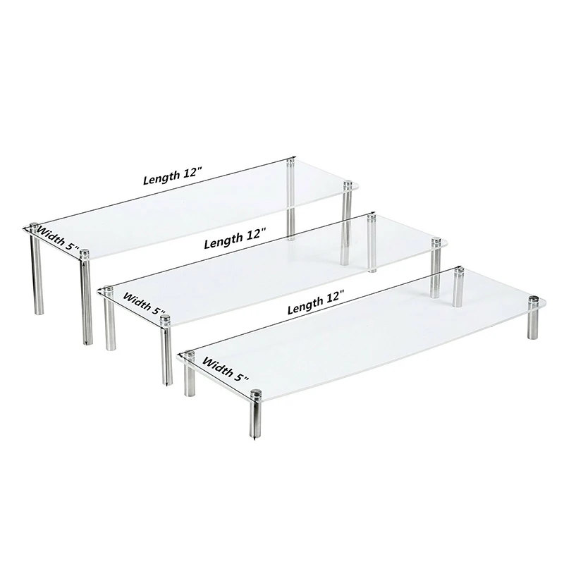 3 слоя держателей торта акриловая прозрачная подставка стеклянное свадебное