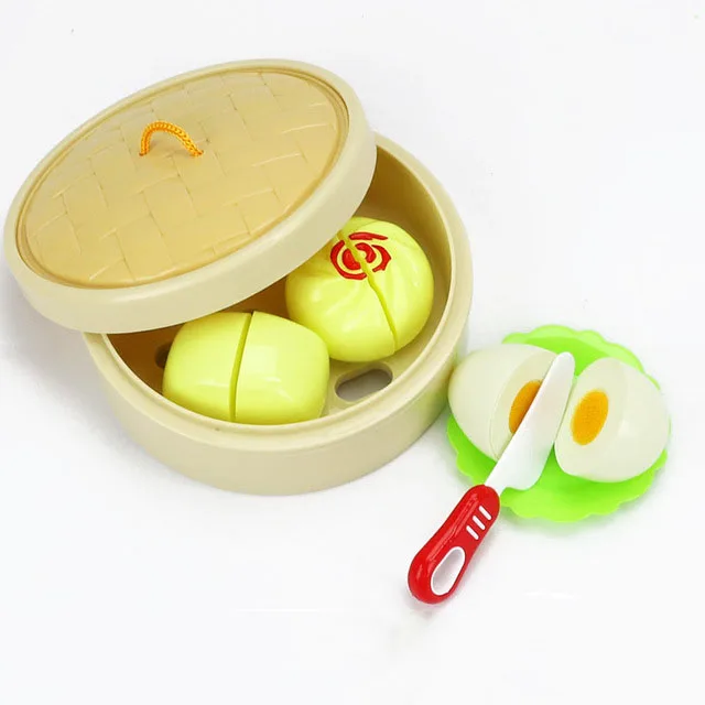 04(7pcs) Новые срезанные булочки, овощные игрушки, детская кухня, Kawaii игрушки-пазлы подарки, кухонный игровой домик, обучающий срезанный Фруктовый набор игрушек - Цвет: 04(7pcs)