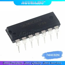 10 pces 74hc02n dip14 74hc02 dip sn74hc02n dip-14 ic novo e original