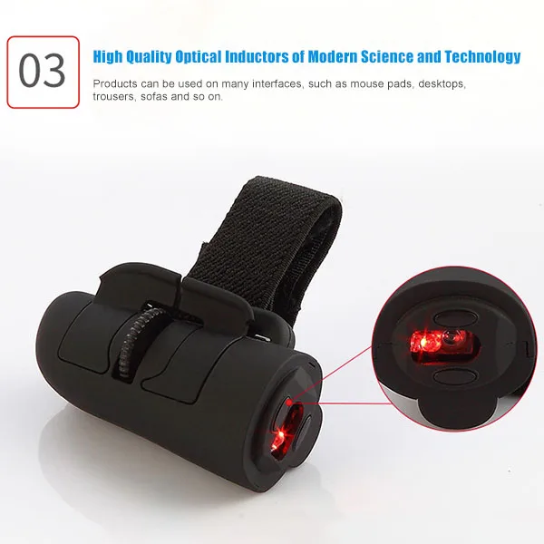 Новая улучшенная мини пальчиковая мышь Беспроводная связь USB оптическое кольцо мыши для ноутбука ПК GY88