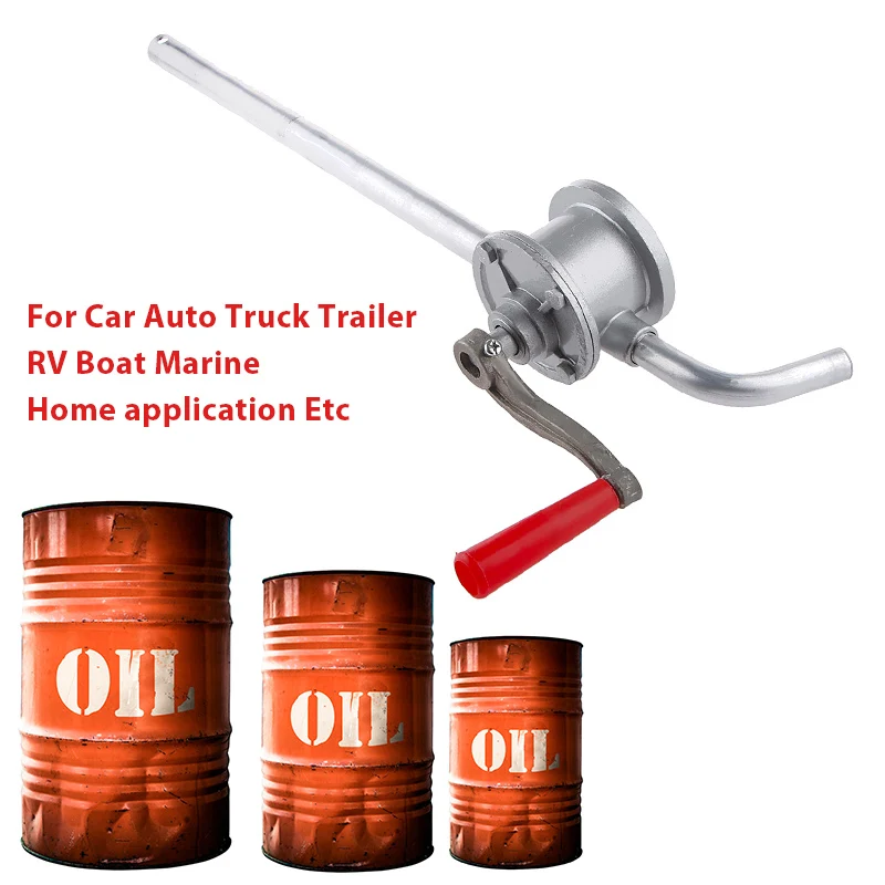 Motorcycle Hand Rotary Oil Pump Manual Hand Crank Rotary Pump Oil Fuel Transfer For Car Auto