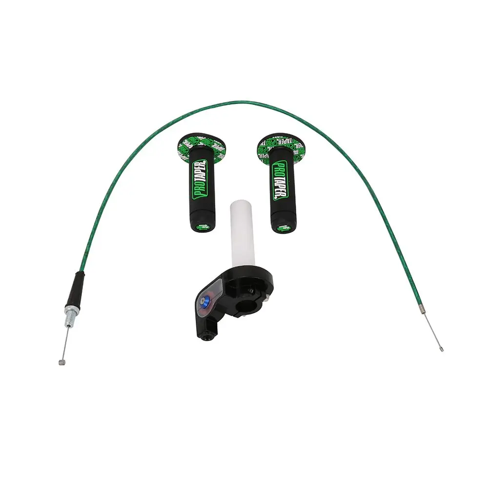 Аксессуары для мотоциклов детали двигателя 7/" рукоятка рукоятки для Protater PRO регулятор дроссельной заслонки кабель Грязь велосипед ямы KTM XR cr - Цвет: Зеленый