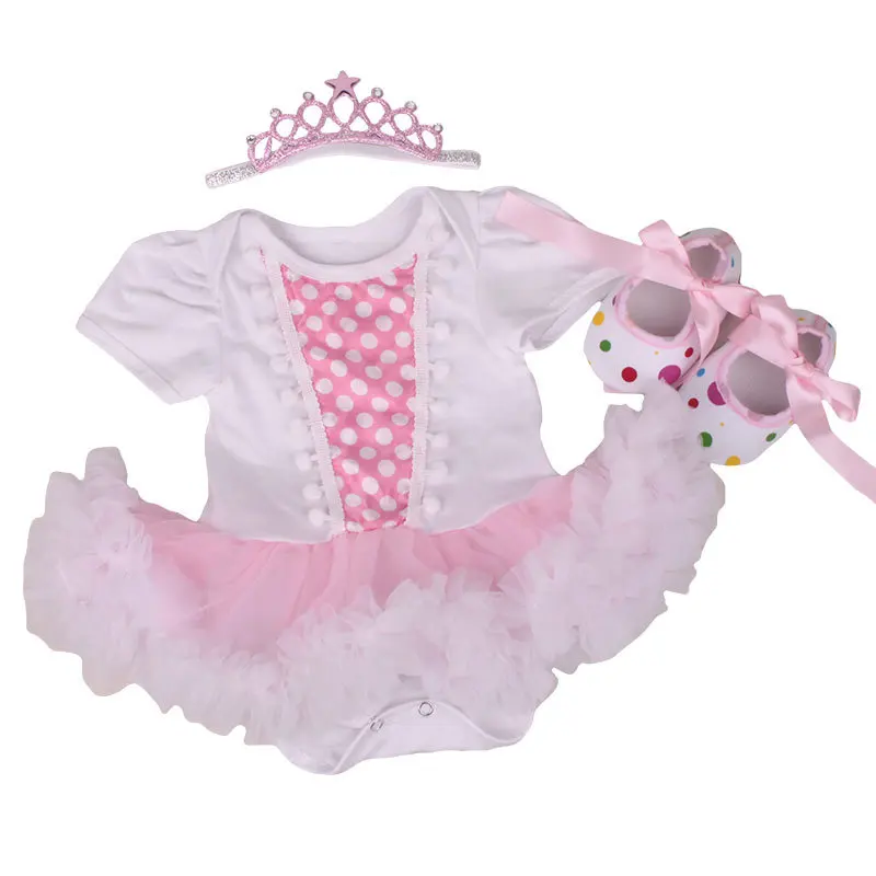 Комплект одежды для маленьких девочек на 1 день рождения из 3 предметов, костюмы звезды детские комбинезоны комплекты с юбкой-пачкой и повязкой на голову