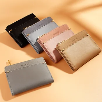 

2020 Fashion Women's Wallets Tassel Short Wallet For Woman Zipper Mini Coin Purse Ladies Small Wallet Female Leather Card Holder