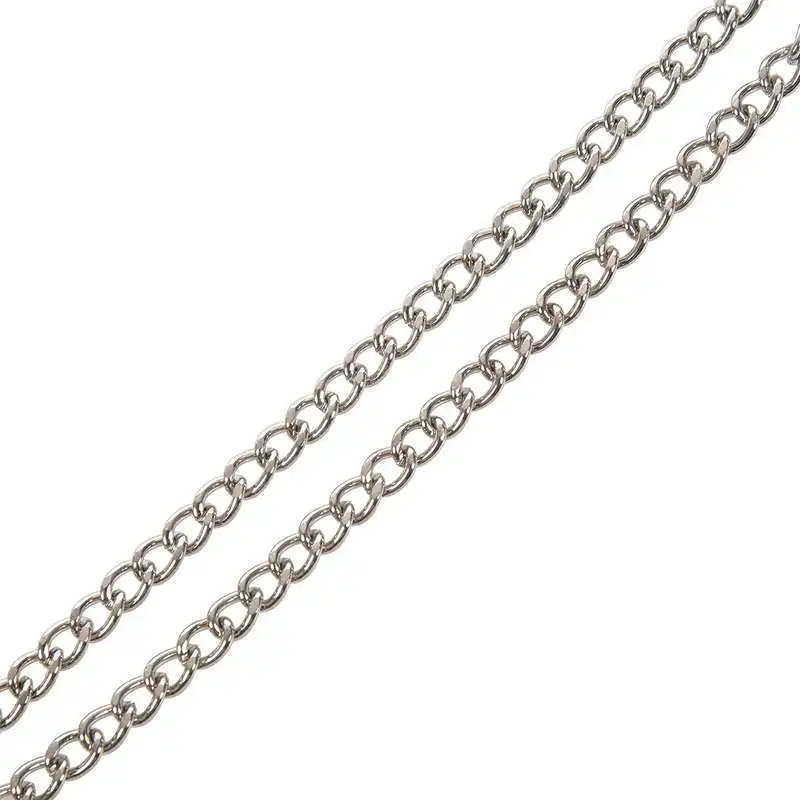 Retro Antique Vintage Pocket Watch Chain Silver