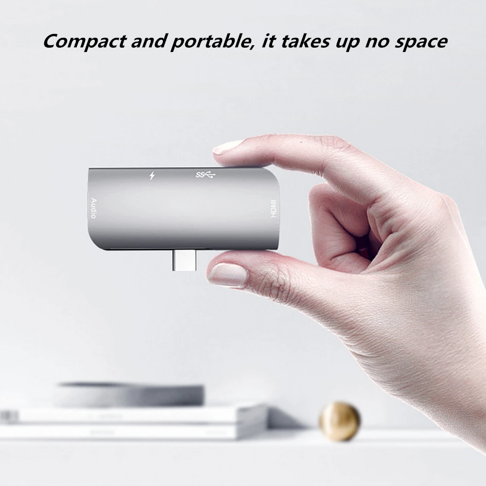 ОВБР Type C USB Hub 4 в 1USB до 4K HDMI 3 5 мм Jack Aux 0 адаптер для iPad Pro/MacBook Pro Huawei Тип c