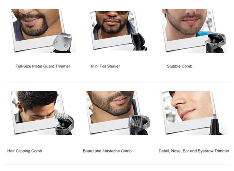Cross Border Multifunctional Shaver Rechargeable Men Hair Clipper Clippers Shaver GM582 Wholesale