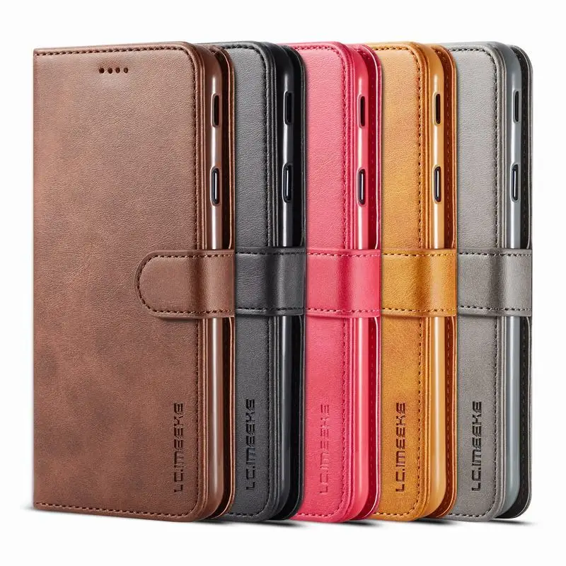 

Wallet Case For Samsung Galaxy J4 J6Plus Luxury Vintage Magnetic Flip Card Leather Phone Cases Cover For SAMSUNG J 4 2018 Shell