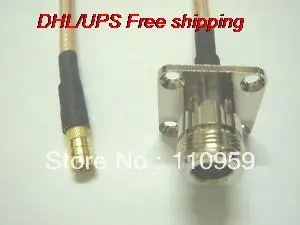 DHL/EMS Горячая 100 шт N Женский Фланец крепление к SMB Женский обжимной RG142 Pigtail-A2
