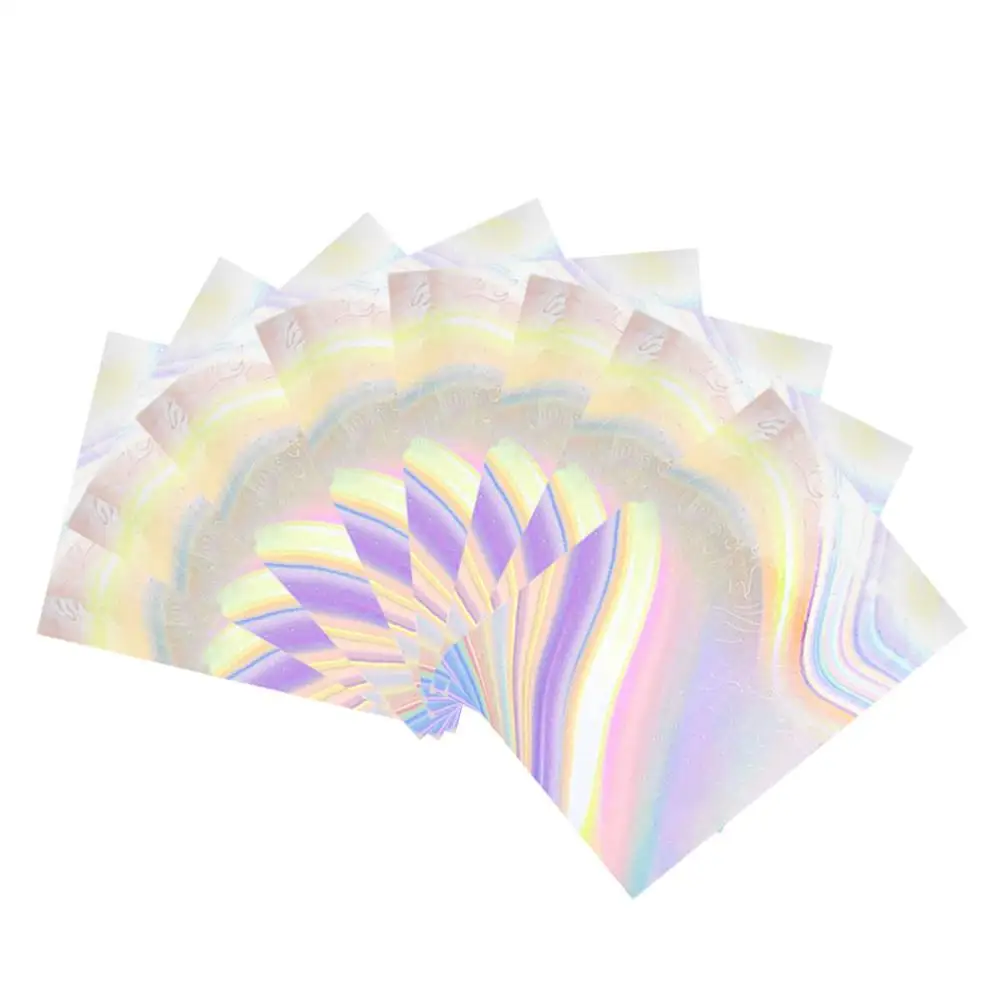 Наклейки для ногтей 8 шт. наклейки дизайна клейкая пленка с пламенным отражением