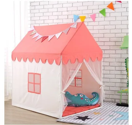 Детская Палатка Домик Ультра большая деревянная подставка игра в помещении и на открытом воздухе детские игрушки домик Принцесса замок Северный европейский стиль