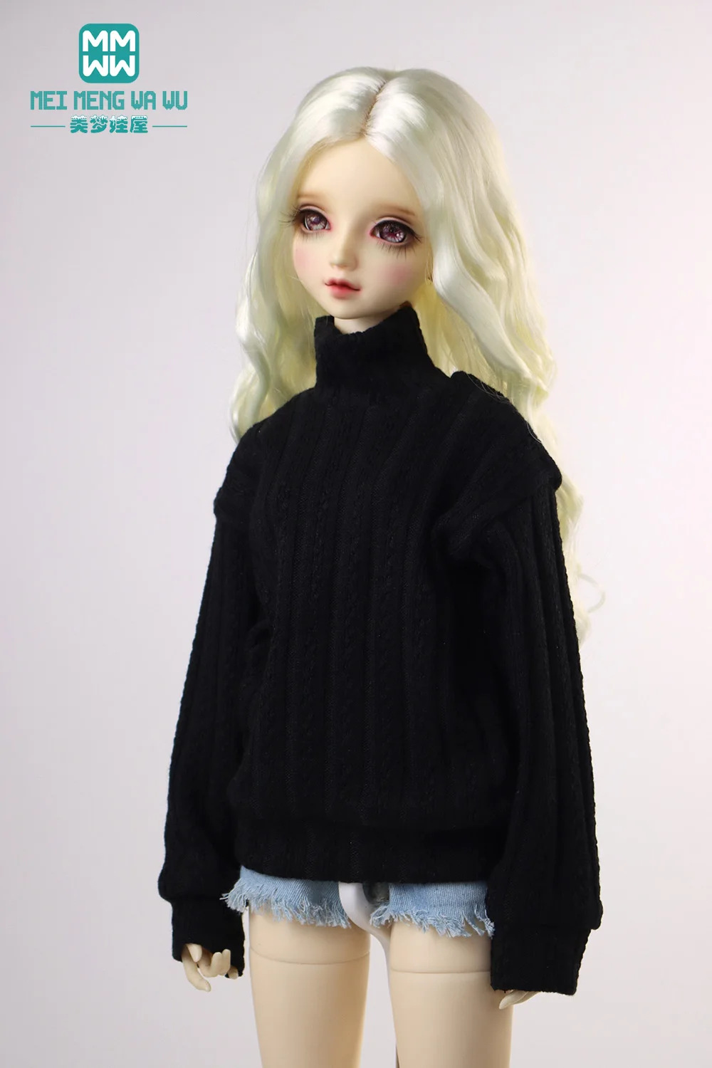 28-75cm 1/6 1/4 1/3 BJD Clothes DD SD MSD YOSD MYOU Spherical joint Doll Fashion turtleneck sweater toys gift