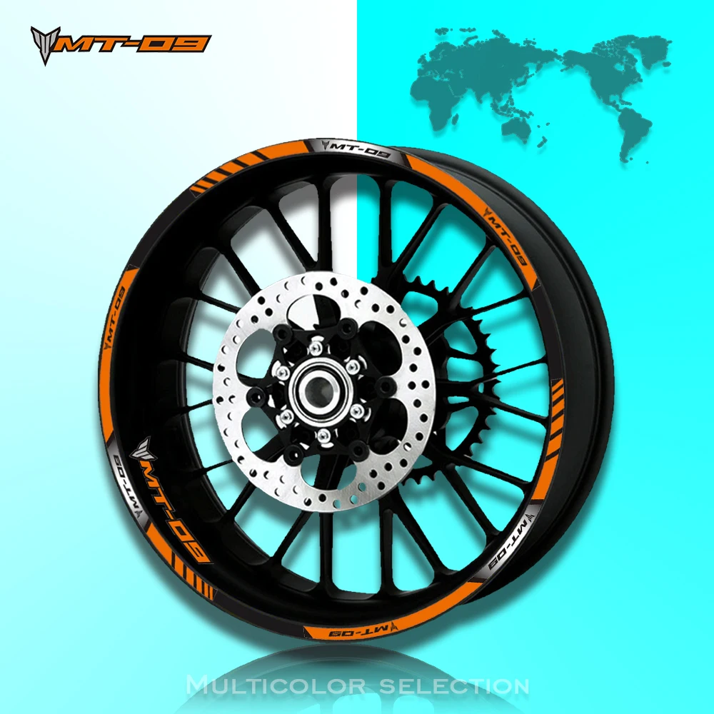 12 X Thick Edge Outer Rim Sticker Stripe Wheel Decals FIT For All