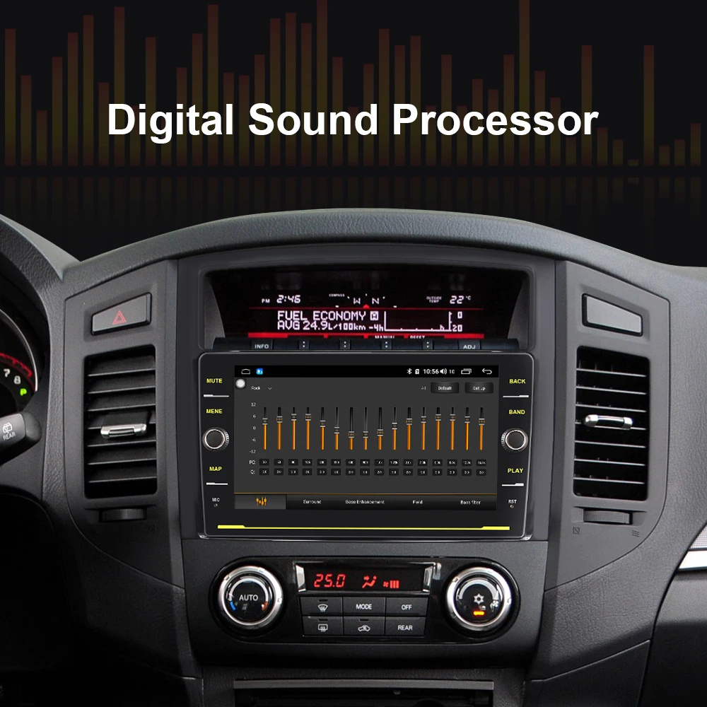 Дешево EBILAEN автомобильный DVD радио плеер для Mitsubishi PAJERO 4 мультимедиа 2din Android 8,1 радио font b gps b font навигация V90 V97 камера заднего вида