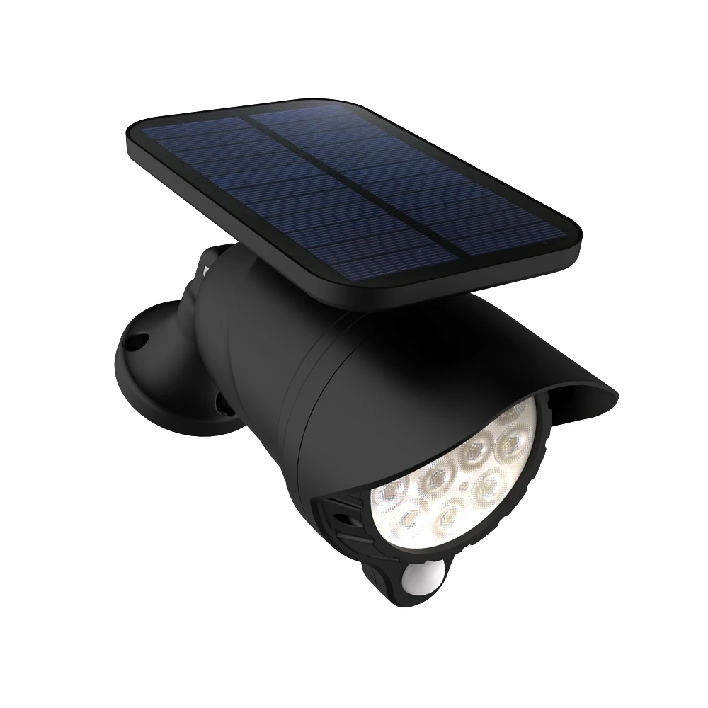 Движения датчик для ограды светильник на солнечной батарее IP65 12LED Пейзаж Двор лампы для дома и сада Уличный настенный светильник уличный фонарь дорожки светильник s