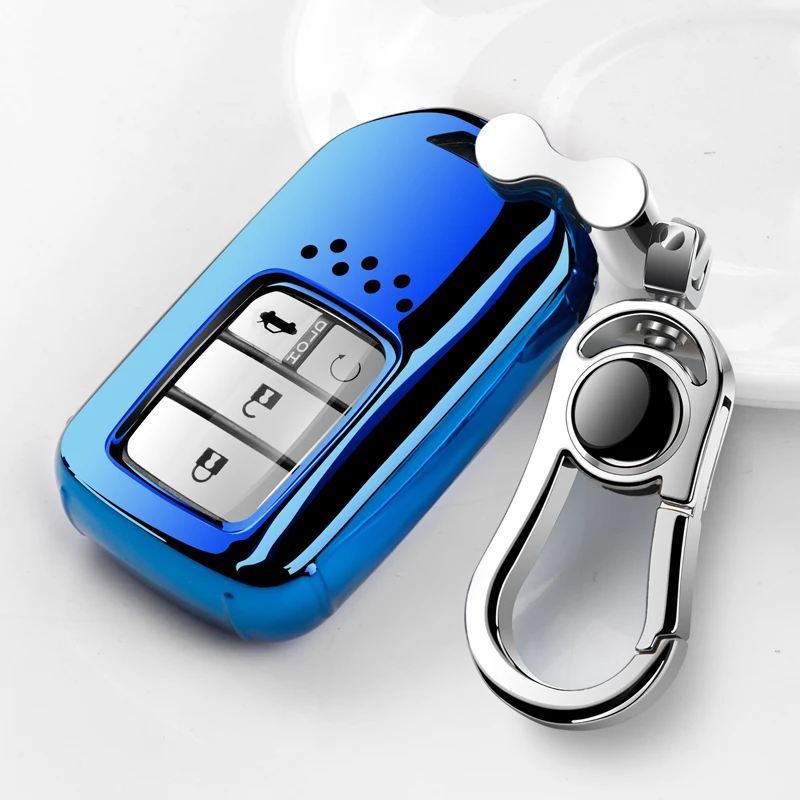Portachiavi con custodia completa per chiave a distanza per auto in TPU per Honda Accord Civic CR-V XR-V MK10 Spirior Pilot Fit City Freed Jade Key Protect - He0a5218f77ac4c43b4cb07d12dc44229O