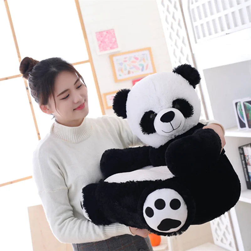 Children sofa soft and delicate environmental protection does not lose hair Panda unicorn duck brown bear Furry cushion Gifts