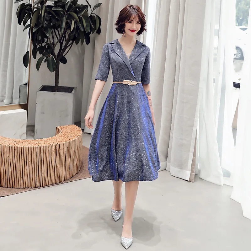 

2020 Real Bridesmaid Dresses Long Simple And Generous Student Dress Party Small Fairy Department Medium Long Thin Noble Evening