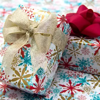 

5 Sheets 70x50cm Gifts Wrapping Coated Papers Present DIY Packing Wraps for Xmas Party Christmas Festival Birthday