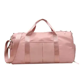 

Outdoor Fashion Waterproof Nylon Men Women Travel Handbag Gym Training Fitness Yoga Sports Bag with shoes Compartment