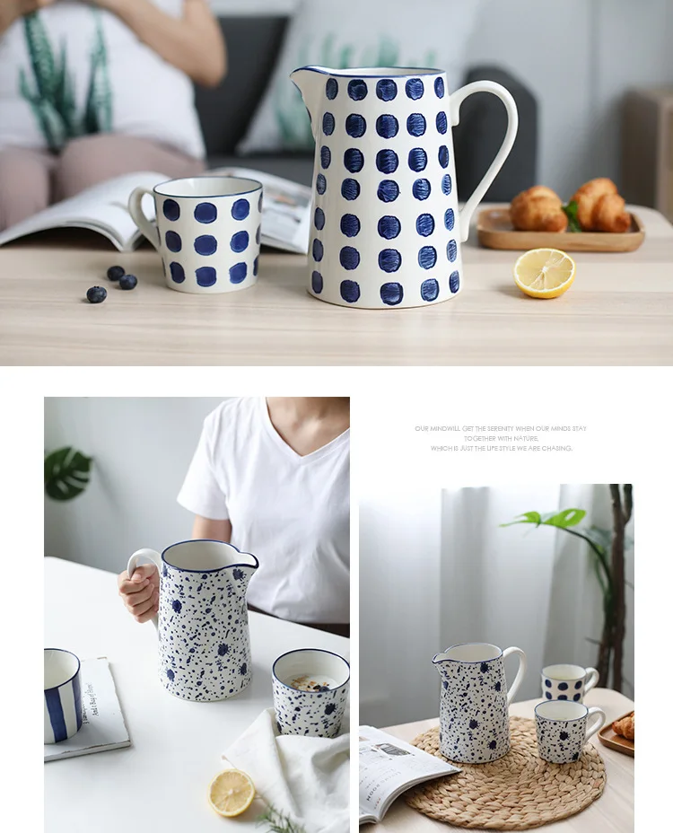 KINGLANG, японский стиль, керамический холодный чайник, высокая термостойкость, большая емкость, крутой чайник, кружка