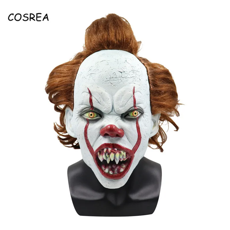 

Movie It: Chapter Two Cosplay Costume Accessories Mask Pennywise Cosplay mask Halloween Adult Stephen King It Mask Headgear