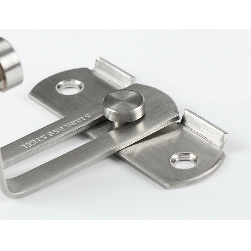 For Window Anti-theft Cabinet Fitting Hasp Latch Hotel Sliding 90 Degree Door Lock Stainless Steel Barrel Bolt Household door latch