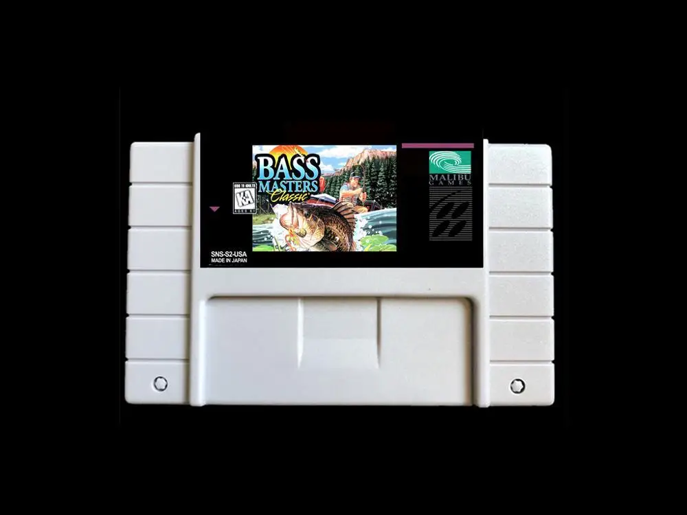 Bass Masters Classic USA- NTSC version 46 pins Video games card NTSC version for Retro Video games Console