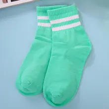 Девушки футбол, баскетбол, бейсбол, теннис, тренажерный зал спортивные гольфы в полоску